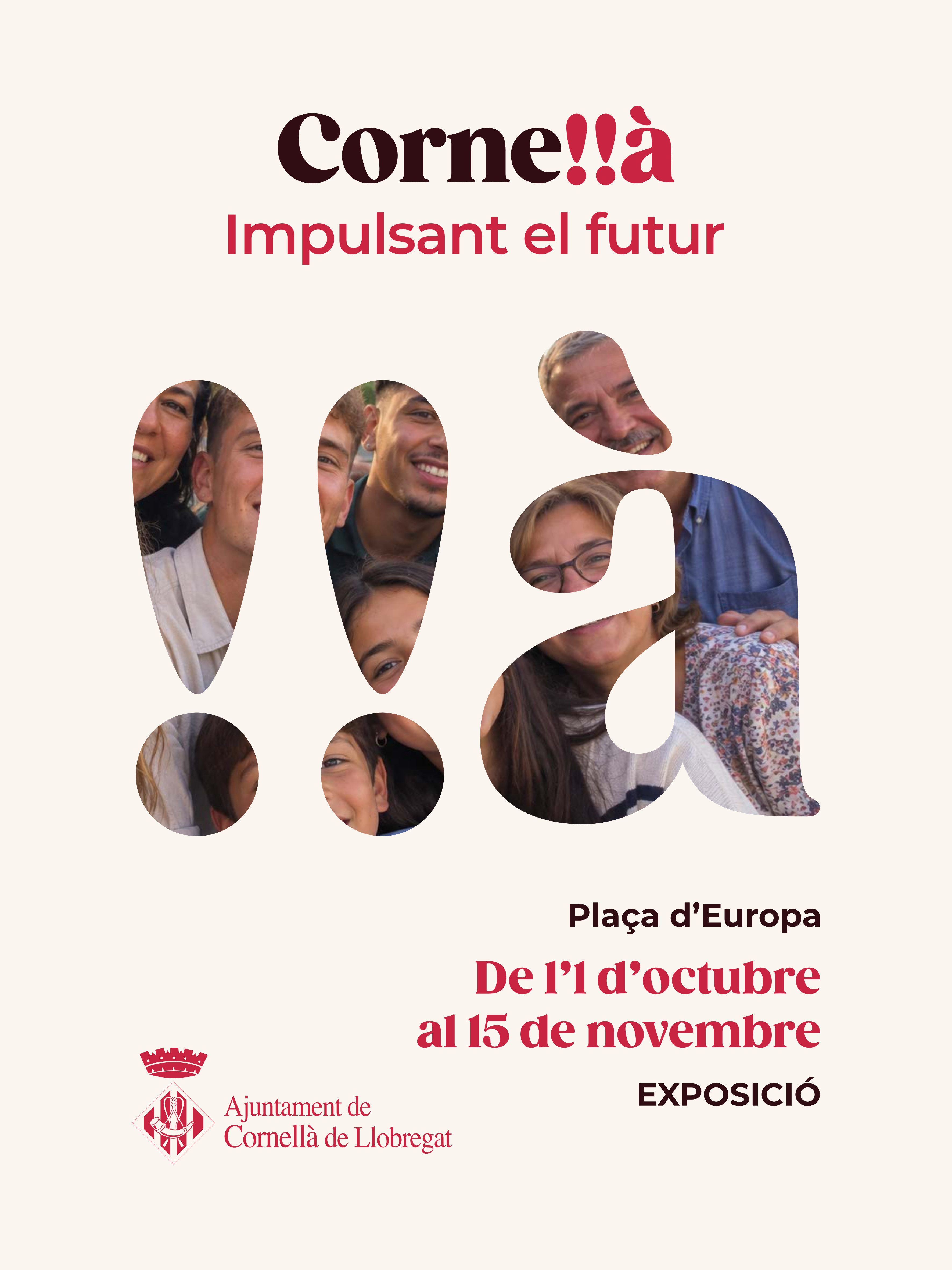 Banderoles de l'exposició Cornellà, impulsant el futur